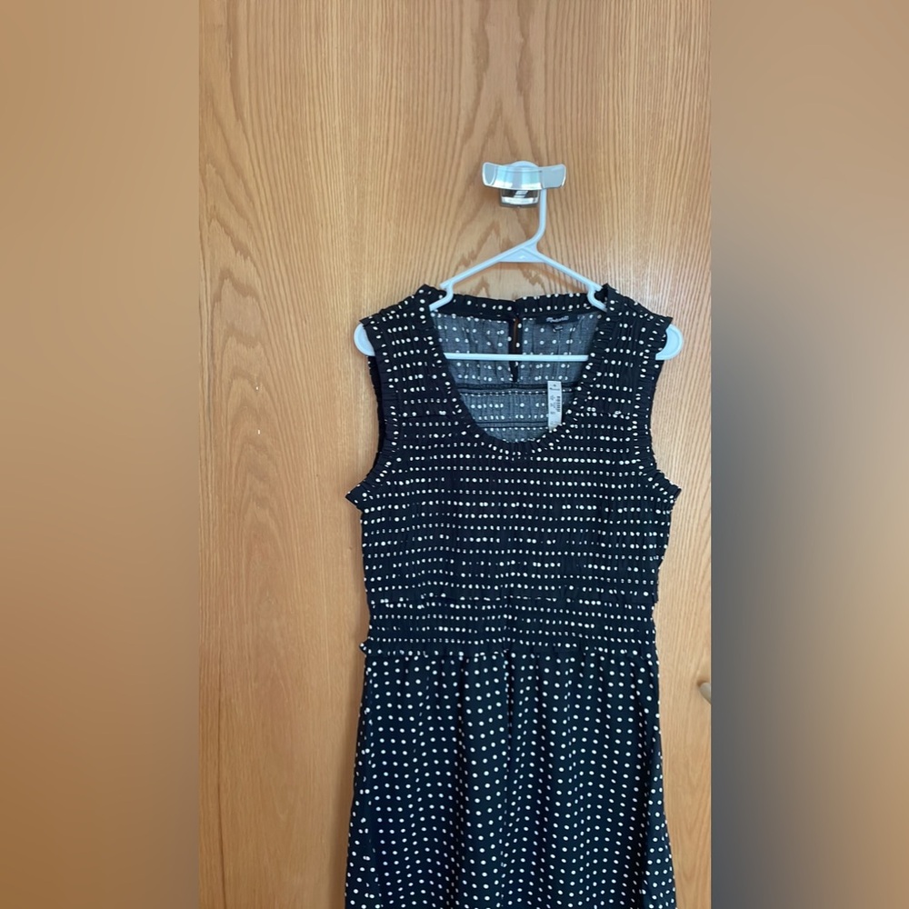 NWT Madewell smocked polka dot dress